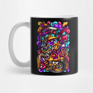 Spare Parts Doodle Illustration Mug